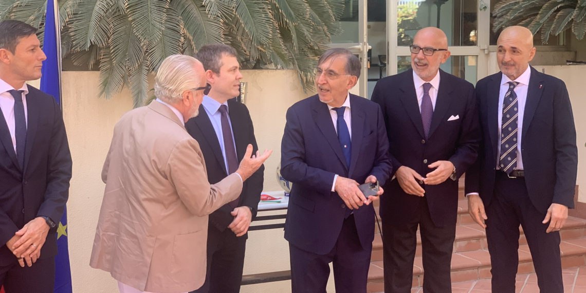 Riyad, incontro in Ambasciata fra De Laurentiis, Spalletti, La Russa e Zanetti prima della finale