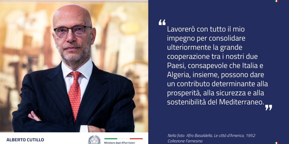 Alberto Cutillo è il nuovo Ambasciatore d’Italia in Algeria