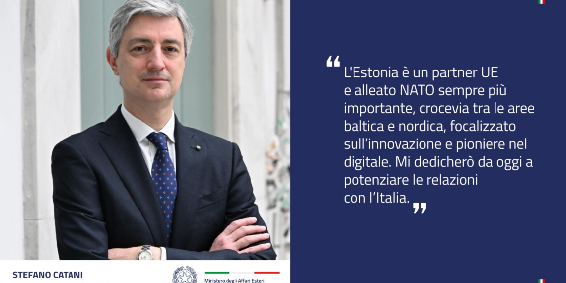 Stefano Catani è il nuovo Ambasciatore d’Italia in Estonia