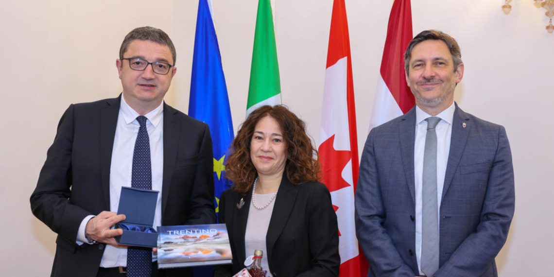 Provincia di Trento, il Presidente Fugatti riceve l’Ambasciatrice canadese Elissa Golberg