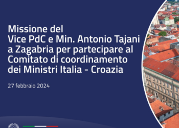 A Zagabria la sesta riunione del Comitato di coordinamento dei Ministri di Italia e Croazia
