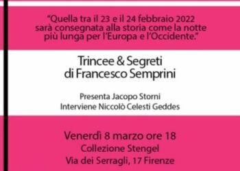 Francesco Semprini presenta il libro “Trincee & Segreti” l’8 marzo a Firenze