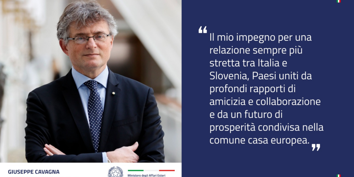 Giuseppe Cavagna è il nuovo Ambasciatore d’Italia in Slovenia