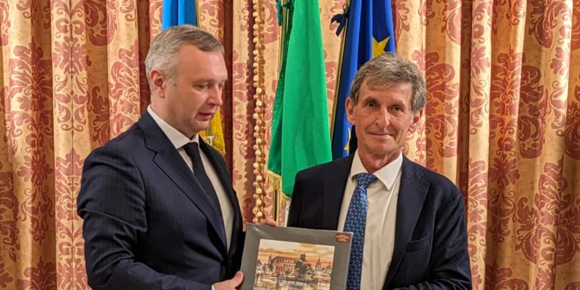 Bari, Il Vicesindaco Di Sciascio a colloquio con l’Ambasciatore d’Ucraina Yaroslav Melnyk a Palazzo di Città