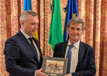 Bari, Il Vicesindaco Di Sciascio a colloquio con l’Ambasciatore d’Ucraina Yaroslav Melnyk a Palazzo di Città