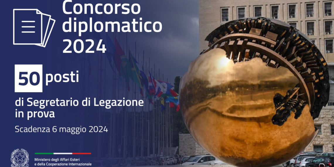 Concorso diplomatico 2024: aperta selezione per 50 posti di Segretario di Legazione in prova
