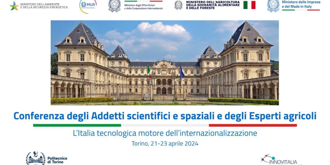 Al via oggi a Torino la Conferenza degli Addetti scientifici e spaziali e degli Esperti agricoli 2024