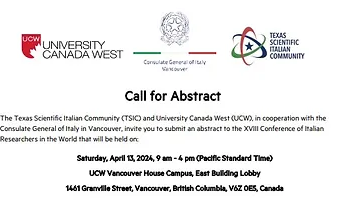 Sabato a Vancouver la XVIII Conferenza dei Ricercatori Italiani nel Mondo