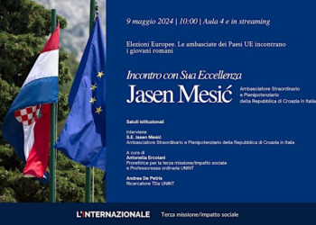All’Università UNINT giovedì 9 incontro con S.E. Jasen Mesić Ambasciatore della Repubblica di Croazia in Italia