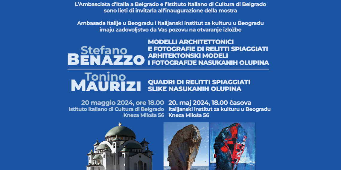 Stefano Benazzo e Tonino Maurizi espongono le loro opere all’Istituto Italiano di Cultura di Belgrado