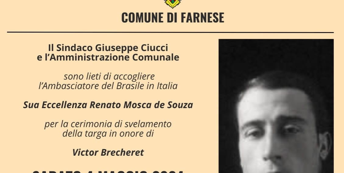 Farnese accoglie l’Ambasciatore del Brasile Renato Mosca de Souza nella Giornata in onore di Victor Brecheret