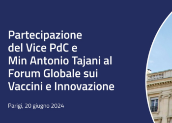 Tajani in missione a Parigi partecipa al Forum Globale su Vaccini e Innovazione