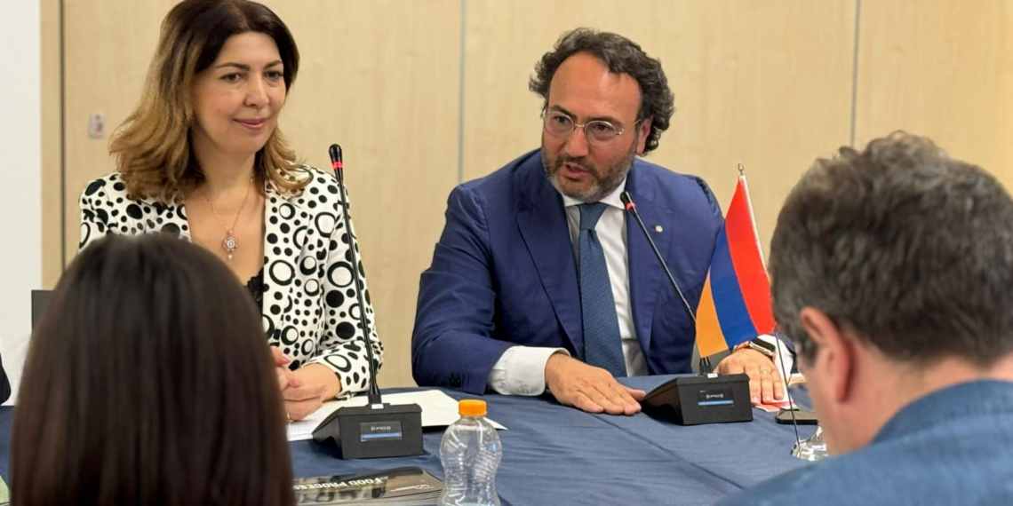 Visita alla Fiera del Levante dell’Ambasciatrice della Repubblica d’Armenia in Italia Tsovinar Hambardzumyan