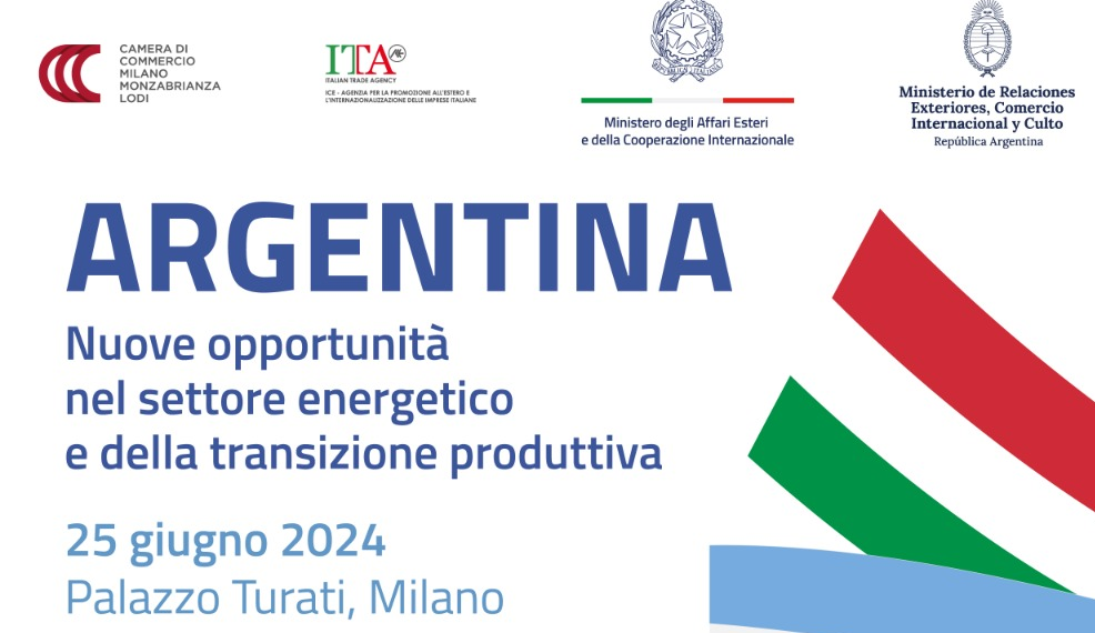 Il Ministro Tajani interviene all’evento “Argentina: opportunità nel settore energetico e della transizione produttiva”