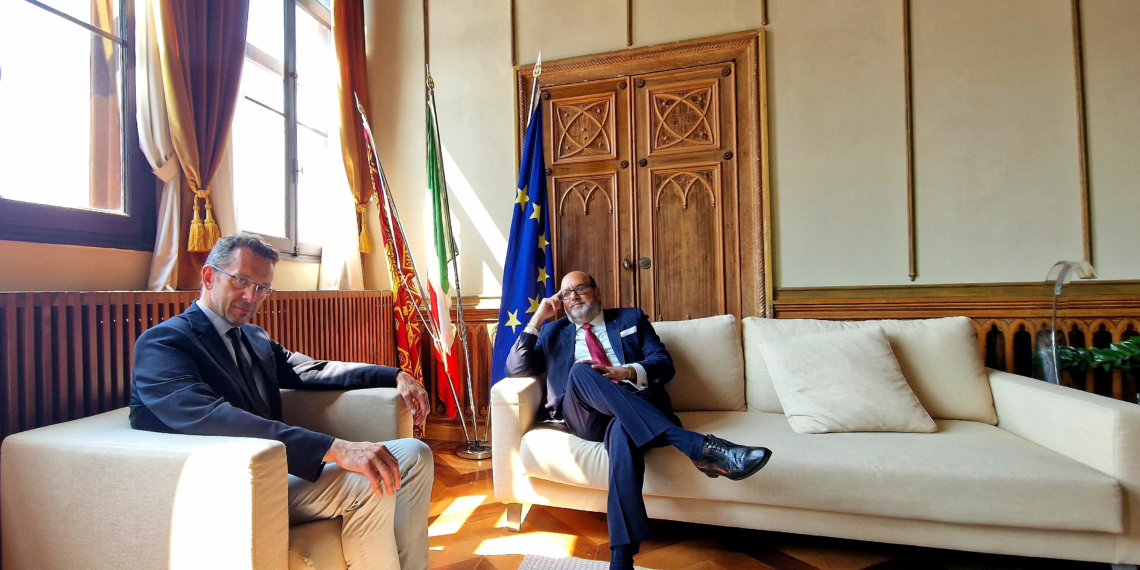 Il Vicepresidente UCOI Mattia Carlin incontra il Direttore della Sede del Consiglio d’Europa a Venezia Mario Schwetz