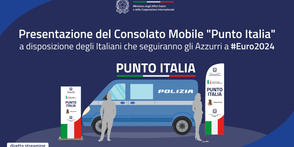 Presentazione del Consolato Mobile “Punto Italia” per i Campionati Europei di Calcio