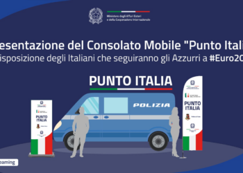 Presentazione del Consolato Mobile “Punto Italia” per i Campionati Europei di Calcio
