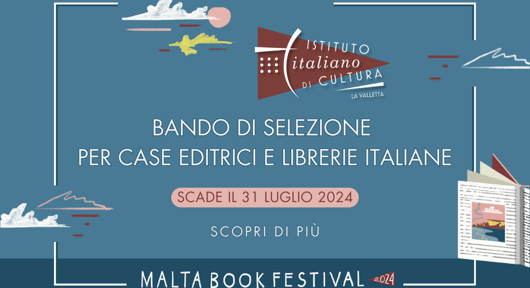 L’Istituto Italiano di Cultura di La Valletta indice bando di selezione per Case Editrici e Librerie