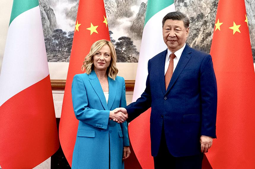 Visita in Cina, incontro del Presidente Meloni con il Presidente Xi Jinping