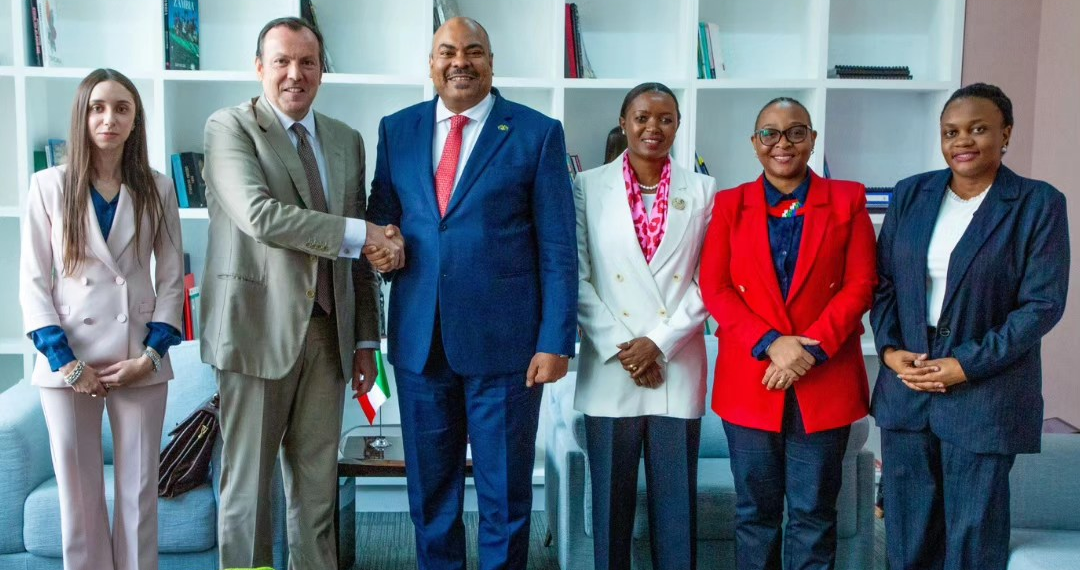 Dar es Salaam, l’Ambasciatore d’Italia in Tanzania presenta copia delle Lettere Credenziali al Ministro Kombo