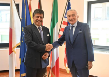 L’Ambasciatore del Regno del Bahrein visita a Roma la sede dell’Adnkronos