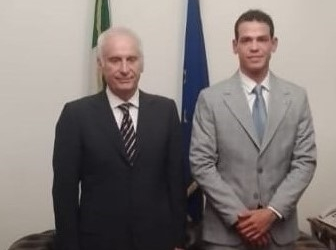 Pescara, il Console Onorario del Brasile da Silva Ciccarelli incontra il Prefetto Ferdani