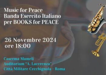 BOOKS FOR PEACE e Banda dell’Esercito Italiano assieme per i familiari delle persone con disabilità