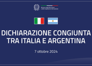 Dichiarazione congiunta tra Italia e Argentina: “La cooperazione tra i due Paesi è costante e costruttiva”