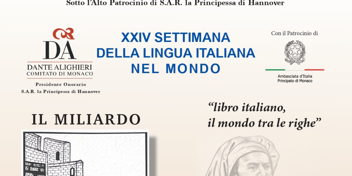 A Monaco due eventi per la XXIV Settimana della Lingua Italiana nel Mondo