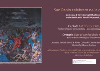 In programma il prossimo 3 novembre “Sulle orme di San Paolo”, un ponte musicale tra Malta e Roma