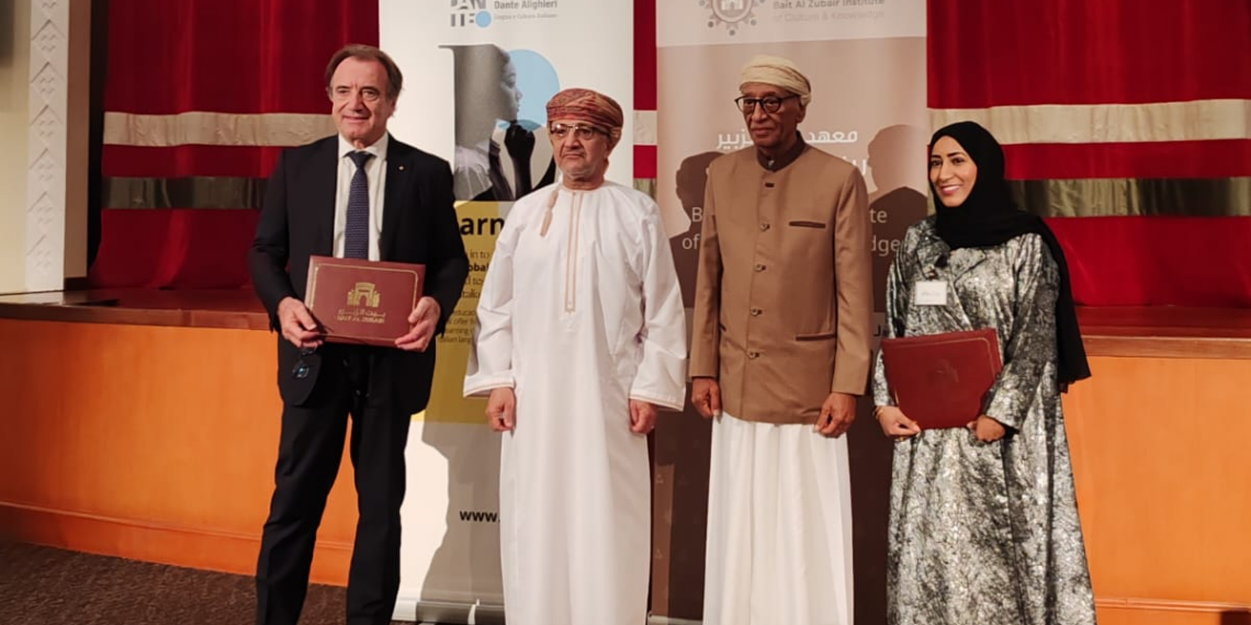 L’Oman parlerà italiano! Siglato l’accordo tra Dante Alighieri e Fondazione Bait Al Zubair di Mascate