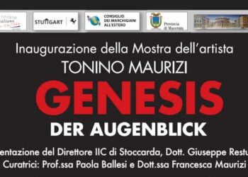 L’Istituto Italiano di Cultura di Stoccarda ospita la mostra “Genesis – Der Augenblick” di Tonino Maurizi