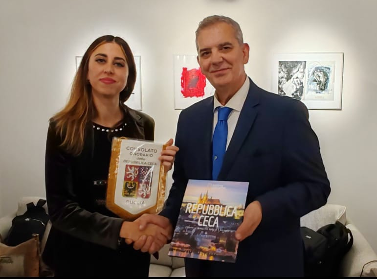 Il Console Onorario della Repubblica Ceca Di Matteo ha incontrato l’Europarlamentare Palmisano