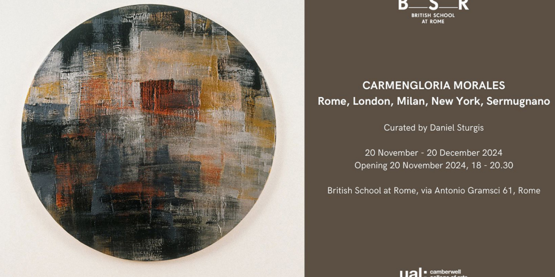 La British School presenta la mostra personale di Carmengloria Morales a cura di Daniel Sturgis