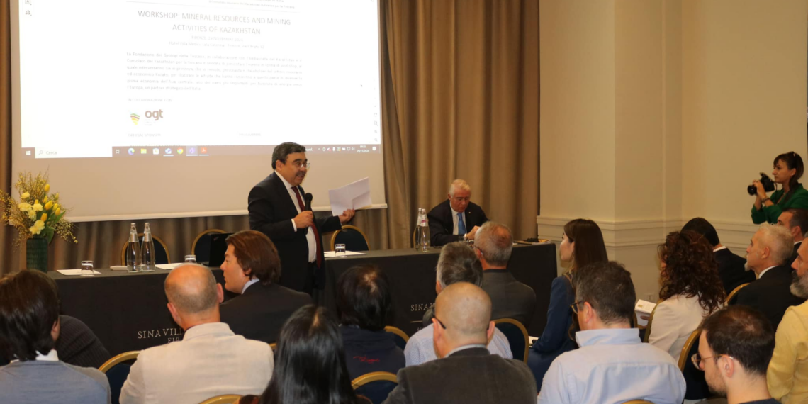 “Risorse minerarie e settore minerario del Kazakhstan”, l’Amb. Sembayev partecipa a Seminario a Firenze