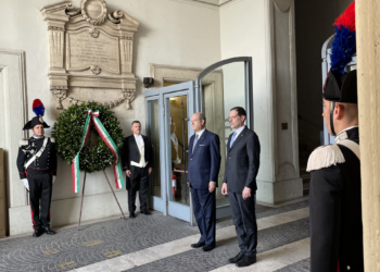 Guariglia rende omaggio ai caduti del Ministero degli Esteri durante la Prima Guerra Mondiale