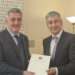 Լ՛Ambasciatore designato della Repubblica d’Armenia Vladimir Karapetyan presenta copia Lettere Credenziali