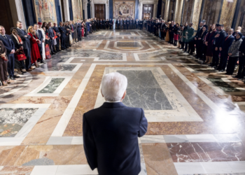 Al Quirinale la Cerimonia per lo scambio degli auguri di fine anno con il Corpo Diplomatico