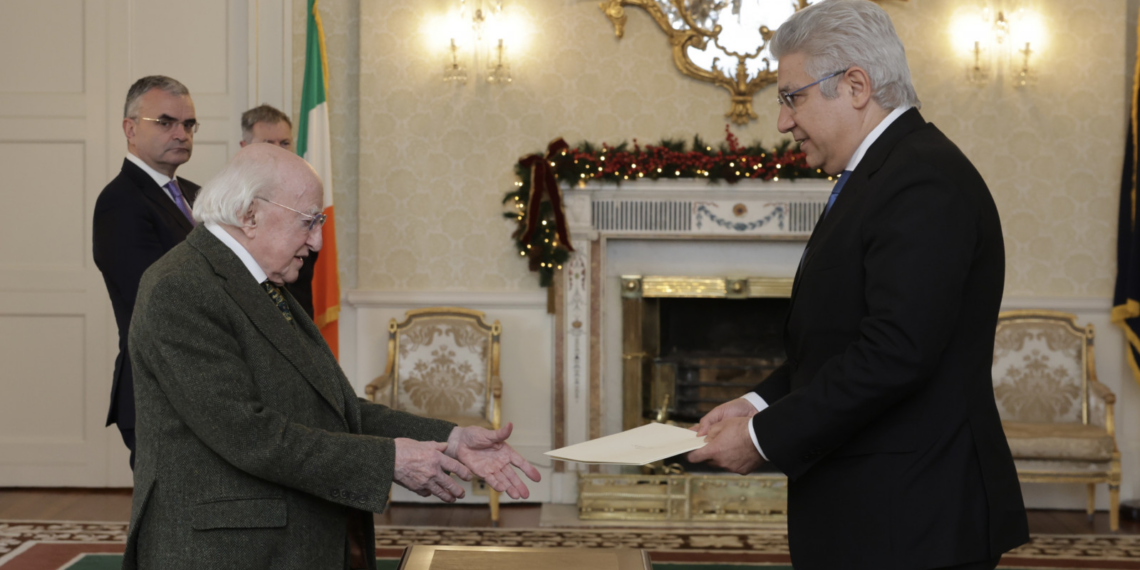 Irlanda, l’Ambasciatore d’Italia Nicola Faganello presenta Lettere Credenziali