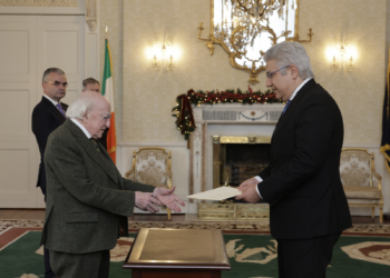 Irlanda, l’Ambasciatore d’Italia Nicola Faganello presenta Lettere Credenziali