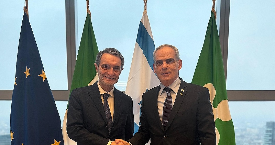 Medio Oriente, il Presidente della Lombardia Fontana riceve l’Ambasciatore di Israele Peled