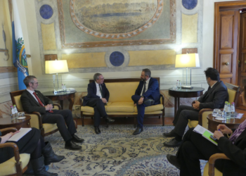 San Marino, il Segretario di Stato Beccari incontra l’Ambasciatore del Regno Unito Llewellyn