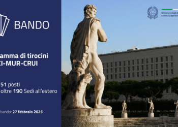 Online il nuovo bando MAECI-MUR-CRUI per più di 351 tirocini presso oltre 190 Sedi estere