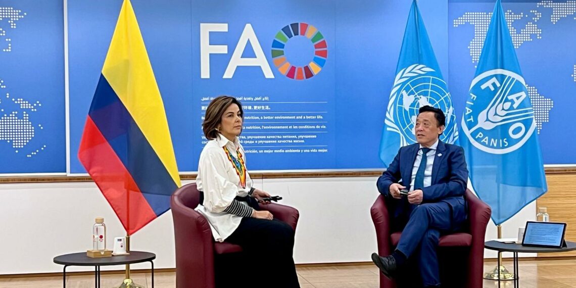 Colombia, l’Ambasciatrice Jhenifer Mojica presenta Lettere Credenziali al Direttore della FAO Qu Dongyu