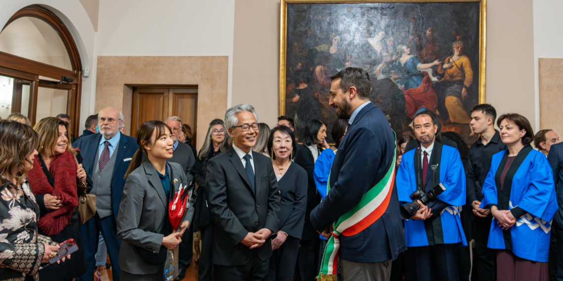 L’Ambasciatore del Giappone a Rieti assieme alle delegazioni delle città gemellate di Nordhorn e Laguna