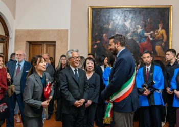 L’Ambasciatore del Giappone a Rieti assieme alle delegazioni delle città gemellate di Nordhorn e Laguna