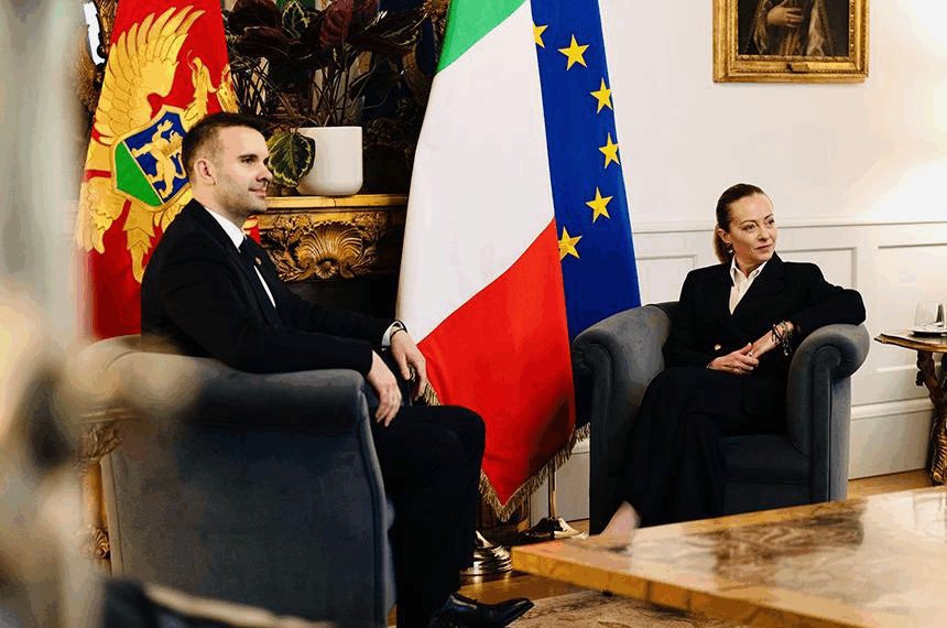 Il Presidente Meloni incontra il Primo Ministro del Montenegro