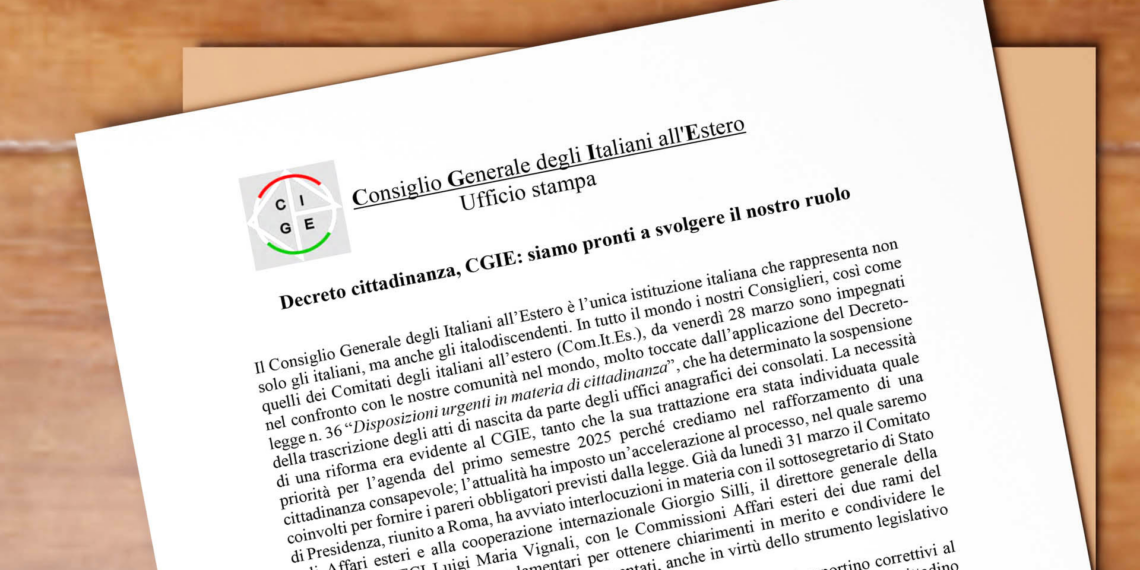 Decreto cittadinanza, CGIE: “Siamo pronti a svolgere il nostro ruolo”