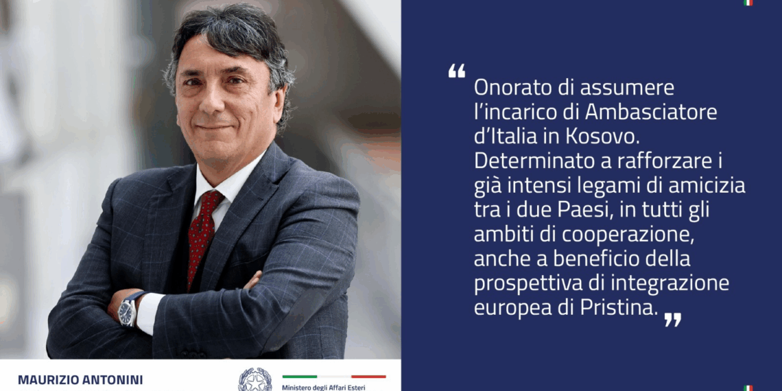 Maurizio Antonini è il nuovo Ambasciatore d’Italia in Kosovo
