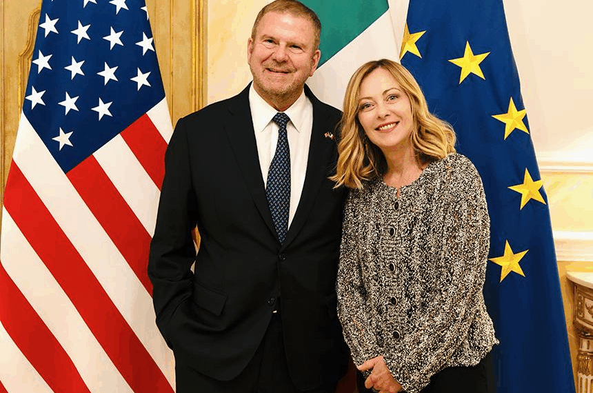 Il Presidente Meloni incontra il nuovo Ambasciatore degli Stati Uniti d’America